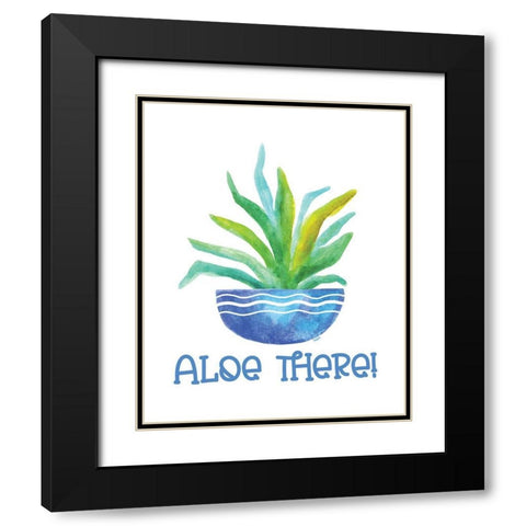 Playful Cactus XIV Black Modern Wood Framed Art Print with Double Matting by Reed, Tara