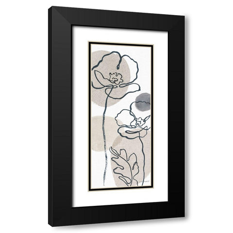 Think  Neutral 04A Black Modern Wood Framed Art Print with Double Matting by Audit, Lisa