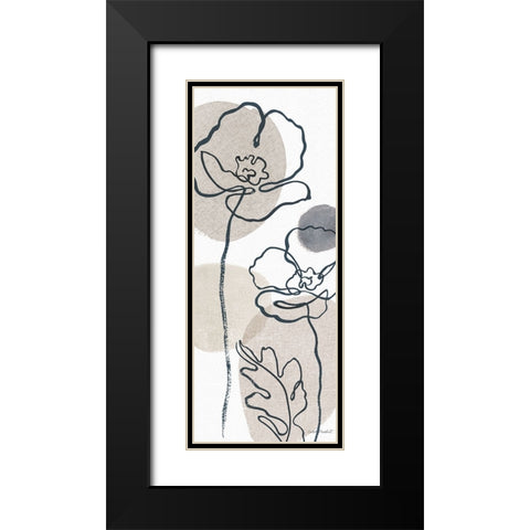 Think  Neutral 04A Black Modern Wood Framed Art Print with Double Matting by Audit, Lisa