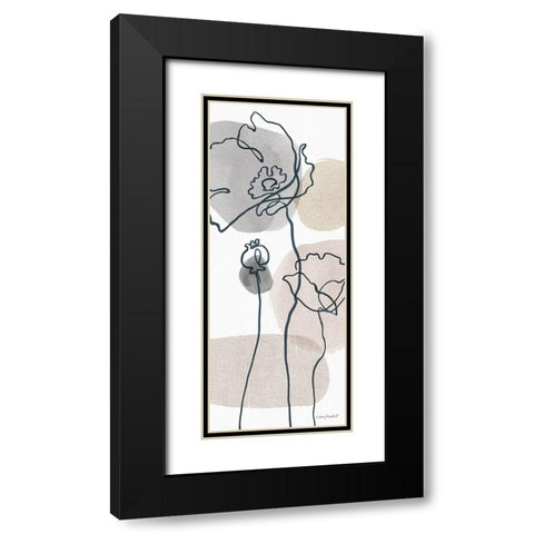 Think  Neutral 05A Black Modern Wood Framed Art Print with Double Matting by Audit, Lisa