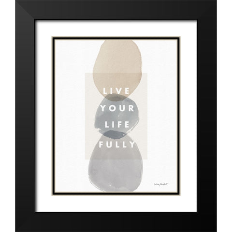 Think  Neutral 13A Black Modern Wood Framed Art Print with Double Matting by Audit, Lisa