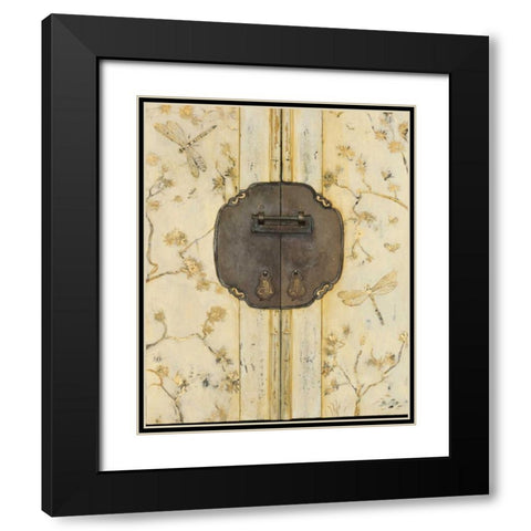 Dragonfly Armoire Black Modern Wood Framed Art Print with Double Matting by Fisk, Arnie