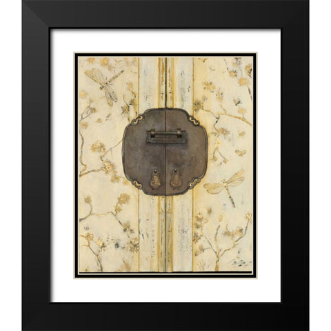 Dragonfly Armoire Black Modern Wood Framed Art Print with Double Matting by Fisk, Arnie