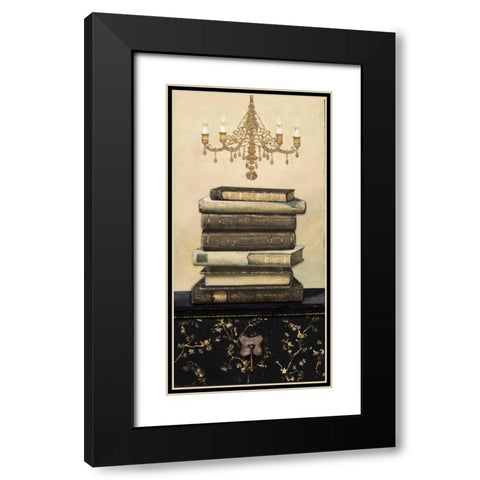 Book Story 1 Black Modern Wood Framed Art Print with Double Matting by Fisk, Arnie