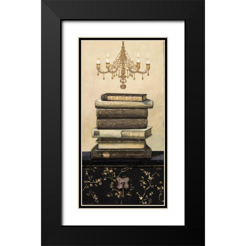 Book Story 1 Black Modern Wood Framed Art Print with Double Matting by Fisk, Arnie