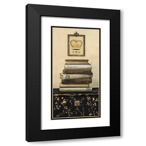 Book Story 2 Black Modern Wood Framed Art Print with Double Matting by Fisk, Arnie