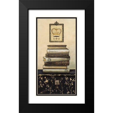 Book Story 2 Black Modern Wood Framed Art Print with Double Matting by Fisk, Arnie