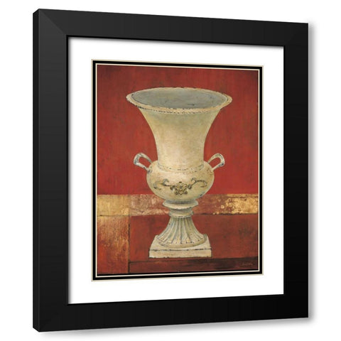 Urn 1 Black Modern Wood Framed Art Print with Double Matting by Fisk, Arnie