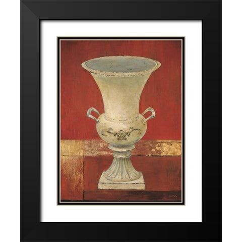 Urn 1 Black Modern Wood Framed Art Print with Double Matting by Fisk, Arnie