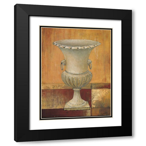 Urn 2 Black Modern Wood Framed Art Print with Double Matting by Fisk, Arnie