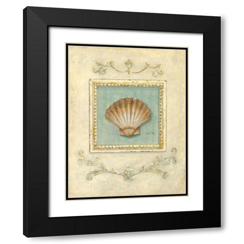 Classic Scallop Black Modern Wood Framed Art Print with Double Matting by Fisk, Arnie