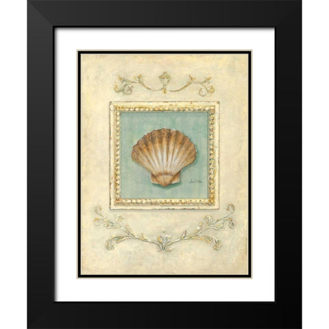 Classic Scallop Black Modern Wood Framed Art Print with Double Matting by Fisk, Arnie