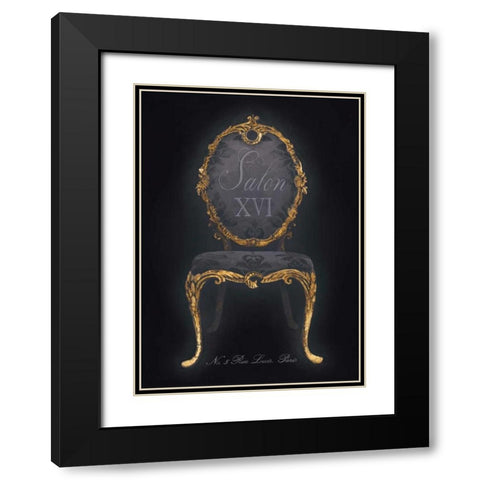 Salon XVI Black Modern Wood Framed Art Print with Double Matting by Fisk, Arnie