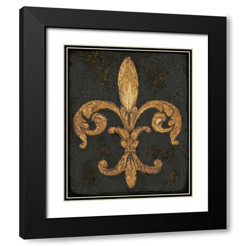 Ornamental Glory Black Modern Wood Framed Art Print with Double Matting by Fisk, Arnie