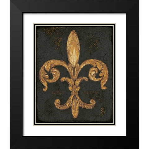 Ornamental Glory Black Modern Wood Framed Art Print with Double Matting by Fisk, Arnie