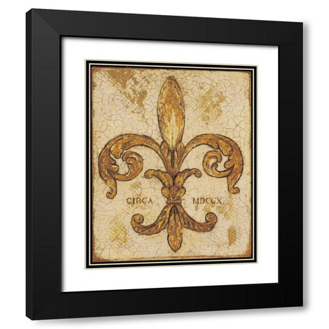 Ornamental Glory Black Modern Wood Framed Art Print with Double Matting by Fisk, Arnie