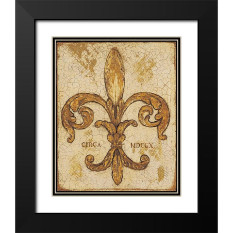 Ornamental Glory Black Modern Wood Framed Art Print with Double Matting by Fisk, Arnie
