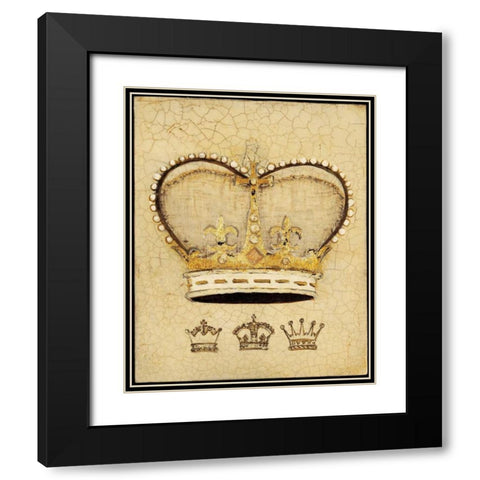 Royal Crown Black Modern Wood Framed Art Print with Double Matting by Fisk, Arnie