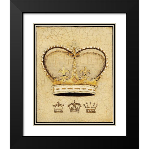 Royal Crown Black Modern Wood Framed Art Print with Double Matting by Fisk, Arnie