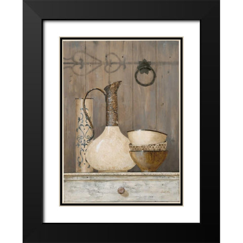 Artisan Collection 1 Black Modern Wood Framed Art Print with Double Matting by Fisk, Arnie