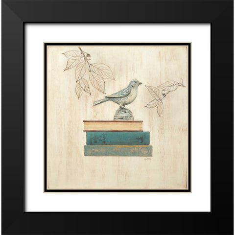 Aviary Library Black Modern Wood Framed Art Print with Double Matting by Fisk, Arnie