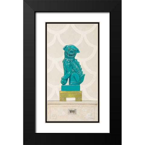 Guardian Right Black Modern Wood Framed Art Print with Double Matting by Fisk, Arnie