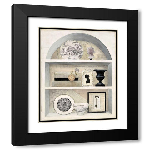 Classic Story II Black Modern Wood Framed Art Print with Double Matting by Fisk, Arnie