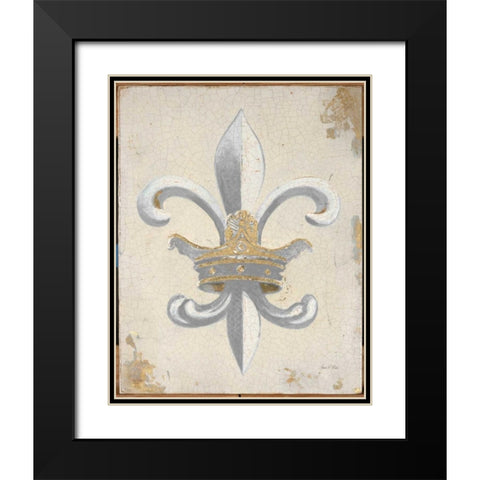 Crown of Fleur Black Modern Wood Framed Art Print with Double Matting by Fisk, Arnie