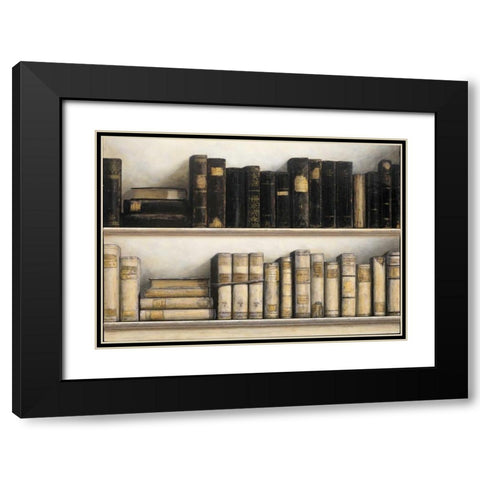 World of Books Black Modern Wood Framed Art Print with Double Matting by Fisk, Arnie