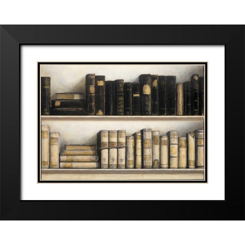 World of Books Black Modern Wood Framed Art Print with Double Matting by Fisk, Arnie