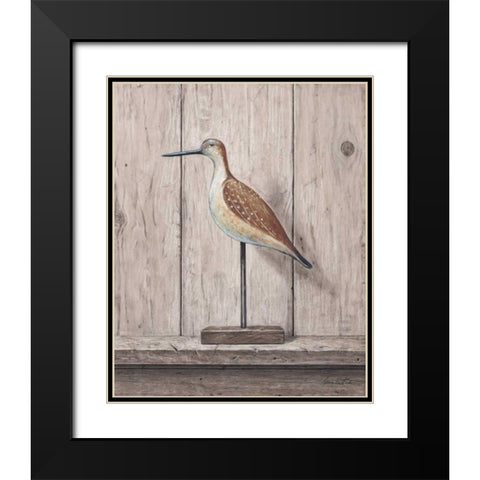 Willet Black Modern Wood Framed Art Print with Double Matting by Fisk, Arnie