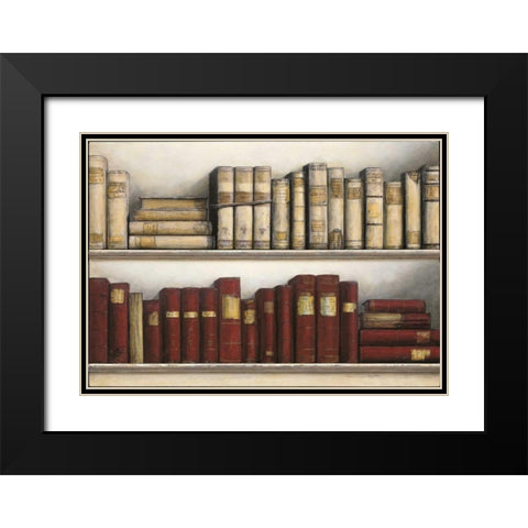 World Study of Books Black Modern Wood Framed Art Print with Double Matting by Fisk, Arnie
