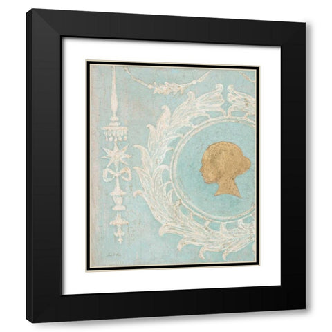 Tiffany Cameo Black Modern Wood Framed Art Print with Double Matting by Fisk, Arnie