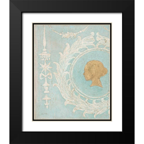 Tiffany Cameo Black Modern Wood Framed Art Print with Double Matting by Fisk, Arnie