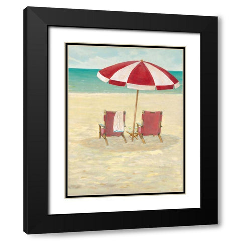 On Vacation Black Modern Wood Framed Art Print with Double Matting by Fisk, Arnie