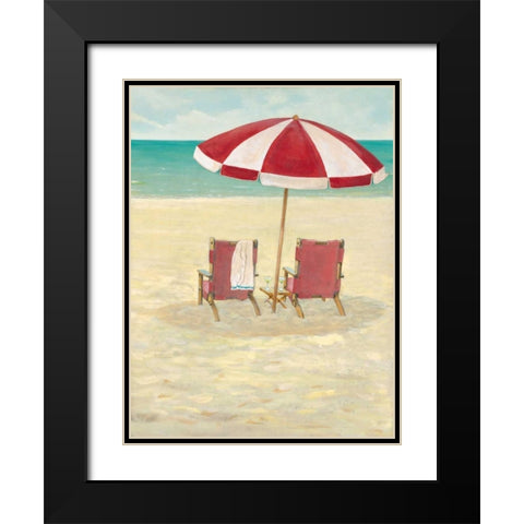 On Vacation Black Modern Wood Framed Art Print with Double Matting by Fisk, Arnie