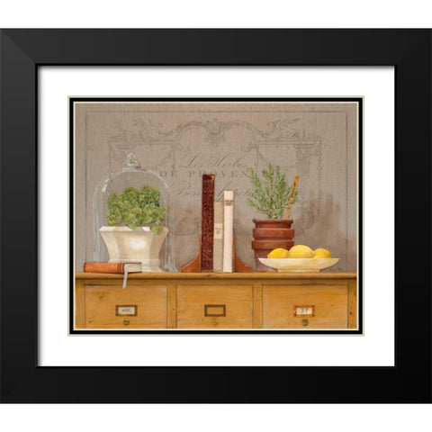 Rosemary Library Black Modern Wood Framed Art Print with Double Matting by Fisk, Arnie