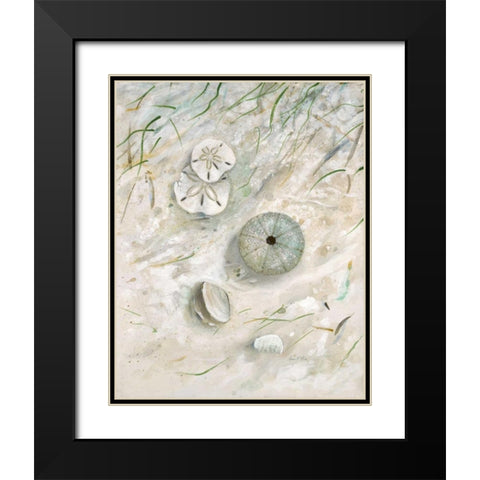 Seaside Urchin Black Modern Wood Framed Art Print with Double Matting by FISK, Arnie