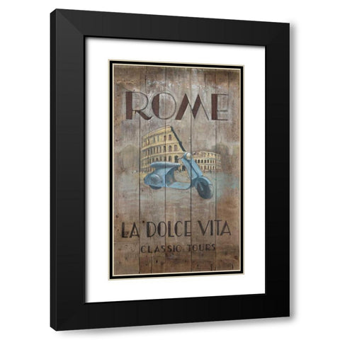 Roman Tours  Black Modern Wood Framed Art Print with Double Matting by FISK, Arnie