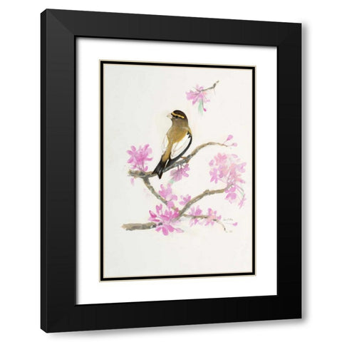 Bird in Brown Black Modern Wood Framed Art Print with Double Matting by FISK, Arnie