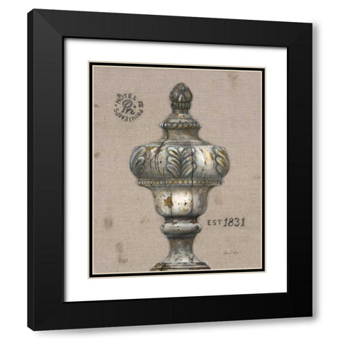 Industrial Chic Finial Black Modern Wood Framed Art Print with Double Matting by Fisk, Arnie