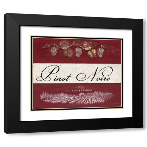 Pinot Noire Cellar Reserve Black Modern Wood Framed Art Print with Double Matting by Fisk, Arnie