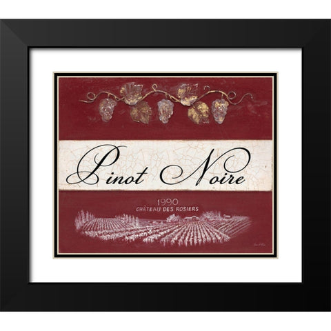 Pinot Noire Cellar Reserve Black Modern Wood Framed Art Print with Double Matting by Fisk, Arnie