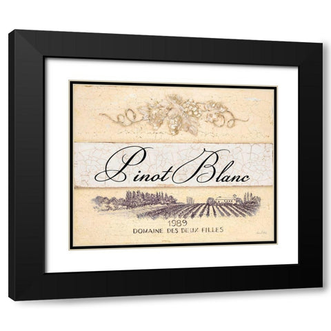 Pinot Blanc Cellar Reserve Black Modern Wood Framed Art Print with Double Matting by Fisk, Arnie