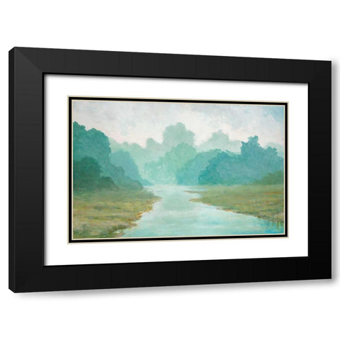 Morning View Black Modern Wood Framed Art Print with Double Matting by Fisk, Arnie