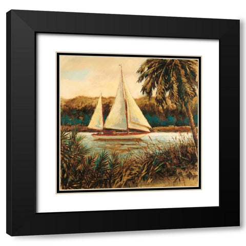Tranquil Mood Black Modern Wood Framed Art Print with Double Matting by Wiens, James