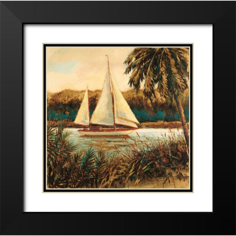 Tranquil Mood Black Modern Wood Framed Art Print with Double Matting by Wiens, James