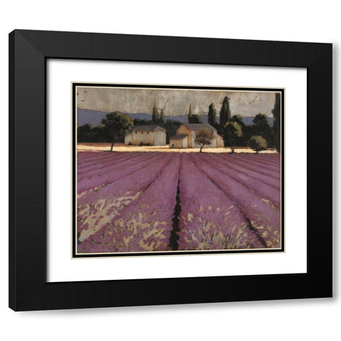 Lavender Weekend Black Modern Wood Framed Art Print with Double Matting by Wiens, James