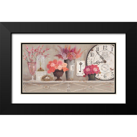 Blossom Time Black Modern Wood Framed Art Print with Double Matting by White, Kathryn