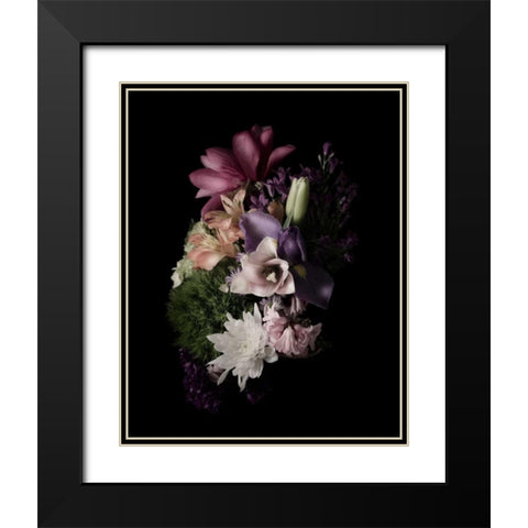 Midnight Magnolia Black Modern Wood Framed Art Print with Double Matting by Greenwood, Julie